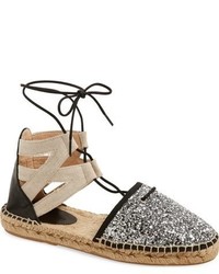 silberne Pailletten Espadrilles