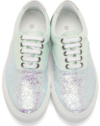 silberne Pailletten niedrige Sneakers von Mother of Pearl