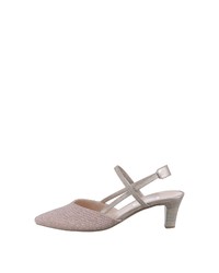 silberne Pailletten Pumps von Gabor