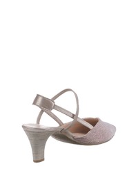 silberne Pailletten Pumps von Gabor