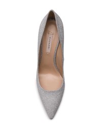 silberne Pailletten Pumps von Casadei