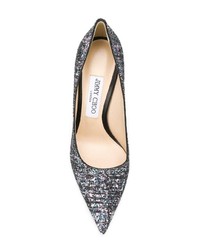 silberne Pailletten Pumps von Jimmy Choo