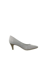 silberne Pailletten Pumps von Tamaris