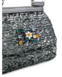 silberne Pailletten Umhängetasche von Dolce & Gabbana