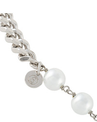 silberne Perlenkette von MM6 MAISON MARGIELA