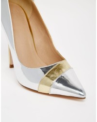 silberne Pumps von Asos