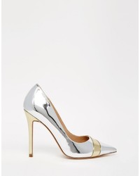 silberne Pumps von Asos