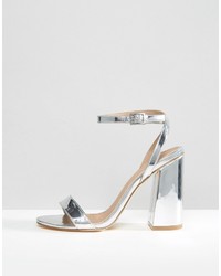 silberne Pumps von Asos