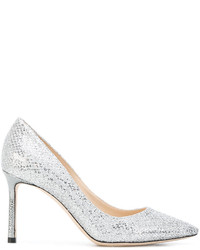 silberne Pumps von Jimmy Choo