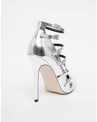 silberne Pumps von Asos