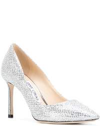 silberne Pumps von Jimmy Choo