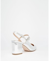 silberne Pumps von Asos