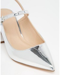 silberne Pumps von Asos