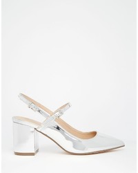 silberne Pumps von Asos