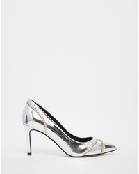 silberne Pumps von Asos