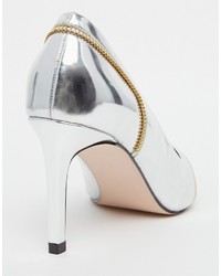 silberne Pumps von Asos