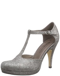 silberne Pumps von Tamaris