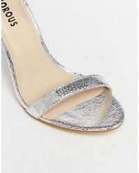 silberne Sandaletten von Glamorous