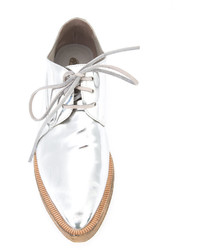 silberne Schuhe aus Leder von Marsèll