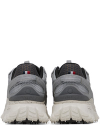 silberne Segeltuch niedrige Sneakers von Moncler