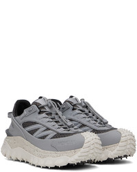 silberne Segeltuch niedrige Sneakers von Moncler