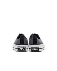 silberne Segeltuch niedrige Sneakers von Converse