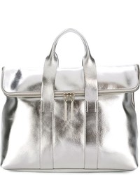 silberne Shopper Tasche aus Leder von 3.1 Phillip Lim