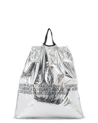 silberne Shopper Tasche aus Leder von Calvin Klein 205W39nyc