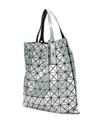 silberne Shopper Tasche aus Leder von Bao Bao Issey Miyake