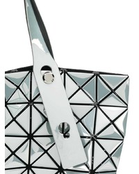 silberne Shopper Tasche aus Leder von Bao Bao Issey Miyake