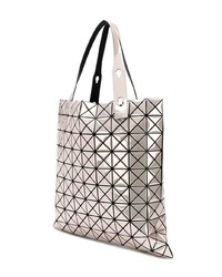 silberne Shopper Tasche aus Leder von Bao Bao Issey Miyake