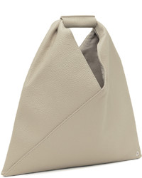 silberne Shopper Tasche aus Leder von MM6 MAISON MARGIELA