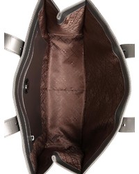 silberne Shopper Tasche aus Leder von Love Moschino
