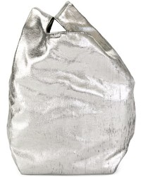silberne Shopper Tasche aus Leder von Maison Margiela