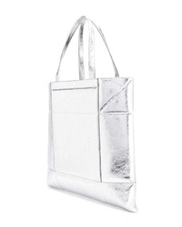 silberne Shopper Tasche aus Leder von Calvin Klein 205W39nyc