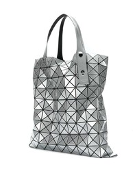 silberne Shopper Tasche aus Leder von Bao Bao Issey Miyake