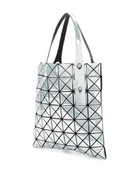 silberne Shopper Tasche aus Leder von Bao Bao Issey Miyake