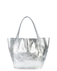 silberne Shopper Tasche aus Leder von Proenza Schouler