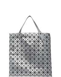 silberne Shopper Tasche aus Leder von Bao Bao Issey Miyake