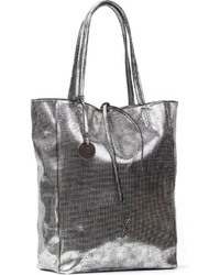 silberne Shopper Tasche aus Leder von SURI FREY