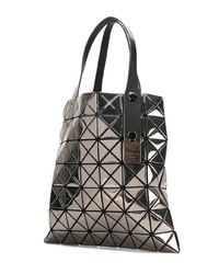 silberne Shopper Tasche aus Leder von Bao Bao Issey Miyake