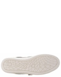 silberne Slip-On Sneakers aus Leder von Bugatti