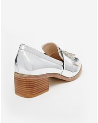 silberne Slipper von Asos