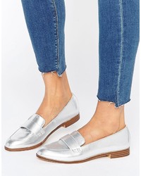 silberne Slipper von Pull&Bear