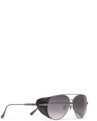 silberne Sonnenbrille von Bottega Veneta