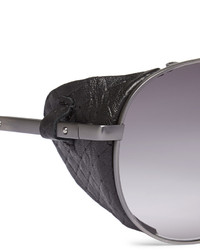 silberne Sonnenbrille von Bottega Veneta