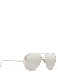 silberne Sonnenbrille von Linda Farrow