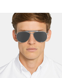 silberne Sonnenbrille von Thom Browne