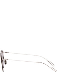 silberne Sonnenbrille von Christian Dior