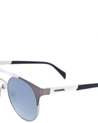 silberne Sonnenbrille von Diesel